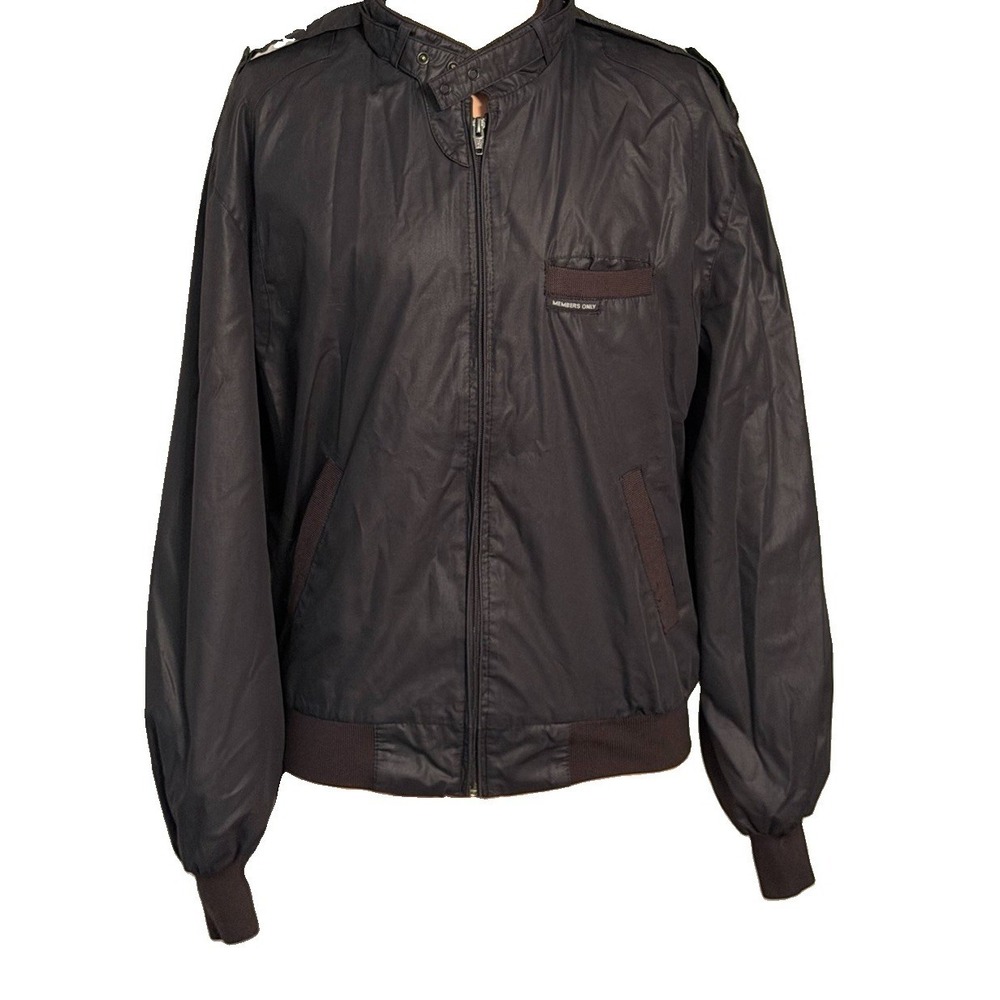 Vintage Members Only Jacket Black Size Small/Medium 40